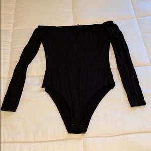 off the shoulder body suit